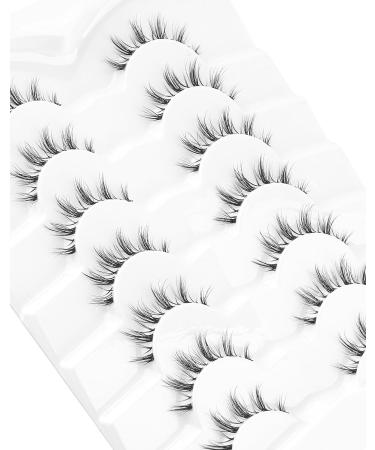 Onlyall Manga Lashes Natural Look Cute Anime Lashes Individual Cluster Lashes Asian False Eyelashes Clear Band Fake Lashes Korean Lashes A21 A21-Manga Lashes - Buy Online on GoSupps.com
