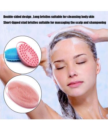 Silicone Body Brush Exfoliating Scrubber - 3 Pack for Kids and Adults - Buy Online on GoSupps.com