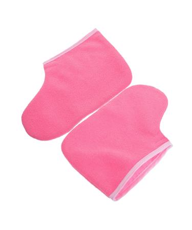 Healeved Pantoufles En Paraffine Pour Bain De Paraffine Housse De P dicure Protection Pour Chauffe-cire Enveloppement 26.50X19.00X1.00CM Ros