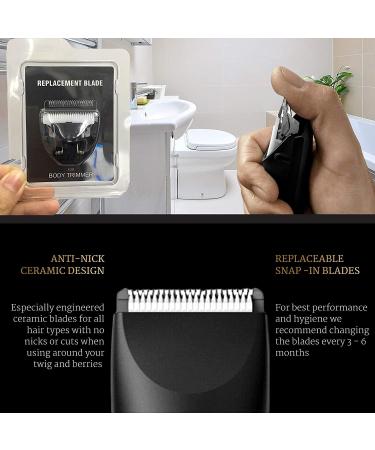 NAPPERBAND Pubic Hair Trimmer for Men - Rechargeable Grooming Kit with Ceramic Safety Blades for Precision Manscaping - Buy Online on GoSupps.com
