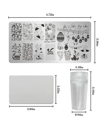 LoveOurHome 8pc Nail Stamping Kit | Geometric Flower Heart Designs | French Manicure Stamps for Women and Girls - Buy Online on GoSupps.com
