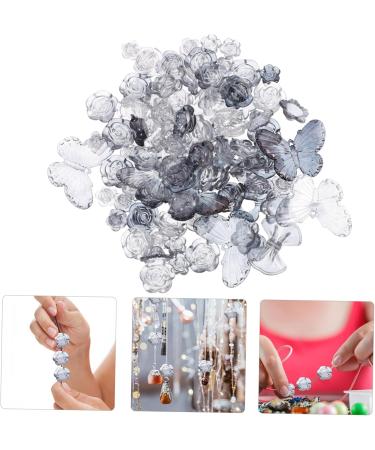 Anneome 1 Hair Decoration Accessories Beads Diy Crafts Charm Braclets Loose Bead Charm Necklace Gradient Dark Grey 0.3X3X4 - Buy Online on GoSupps.com