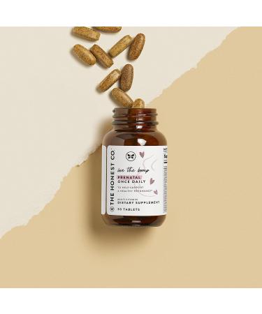 The Honest Company Love the Bump Prenatal Once Daily Supplement - Non-GMO | 30 Count NSF-Certified Tablets - Buy Online on GoSupps.com