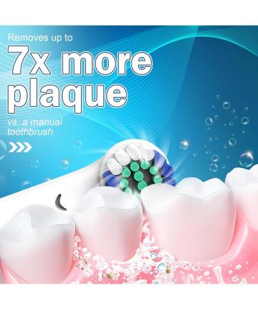 Replacement Toothbrush Heads for Oral B Braun - Soft Bristle Electric Toothbrush Heads (4PCS) - Small Medium Large Sizes - Gentle Cleaning - Buy Online on GoSupps.com