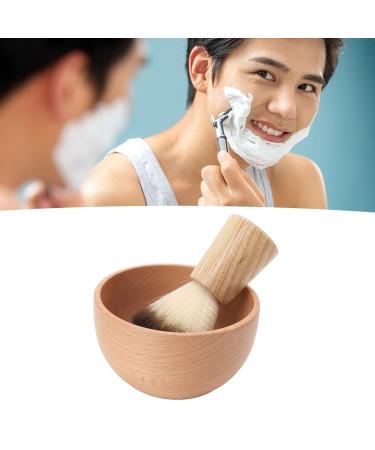Durable Men's Razor Brush Set - Portable Foam Production with Wooden Handle & Stainless Steel Bowl for Home Salon & Travel - Buy Online on GoSupps.com