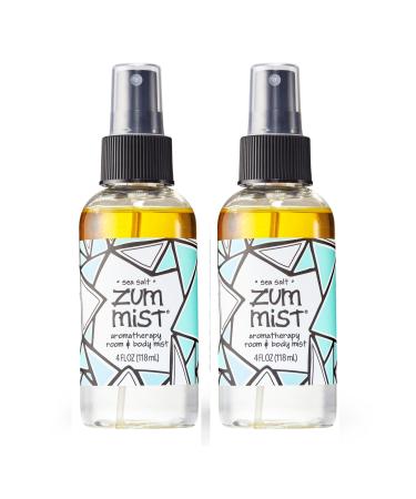 Indigo Wild Zum Mist Room & Body Spray - Aromatherapy Essential Oil Spray - Natural Body Mist & Room Spray - Sea Salt Scent - 4 fl oz (2 Pack)