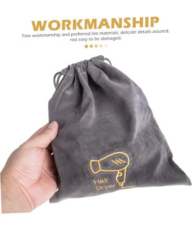 Beavorty 4 Pcs Hair Dryer Bag Hair Dryer Storage Organizer Multifunction Travel Cosmetic Bag Flannel - Buy Online on GoSupps.com