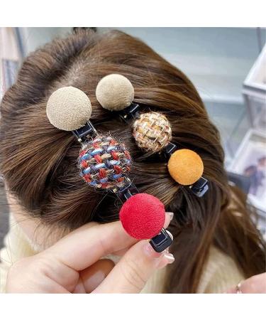 Shop Nalakey Double Retro Hair Clips - 6pcs Twist Braid Hairpins for Women & Girls | Perfect Double Pony Hairstyles - Buy Online on GoSupps.com