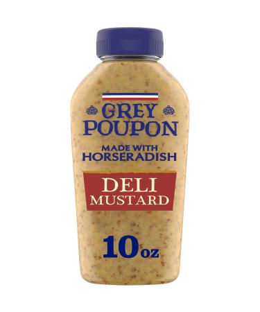 Grey Poupon Deli Dijon Mustard with Horseradish (10 oz Bottle)