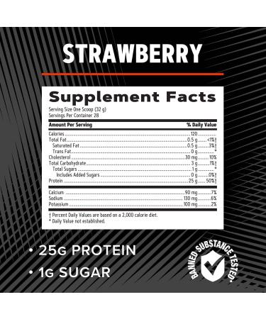 GNC AMP Pure Isolate Protein - Strawberry (28 Servings) Strawberry 31.61 Ounce (Pack of 1) - Buy Online on GoSupps.com