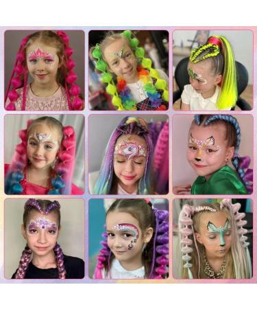 8-Piece Washable Hair Chalk Set - Non-Toxic Temporary Hair Color for Women & Kids | Perfect for Weddings Carnivals & Styling - Buy Online on GoSupps.com