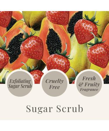 Tropical Fruits Exfoliating Body Scrub - Strawberry & Papaya 550g for Smooth & Healthy Skin - Buy Online on GoSupps.com