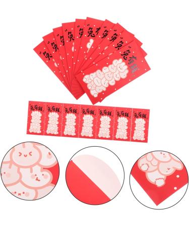 ABOOFAN 40 Pcs 2023 Year of The Rabbit Red Packets New Year Red Packets Ceremony Red Packet Lunar New Year Envelopes 2023 Bunny Pattern Paper Red Packet Money Bag Design Paper Pocket - Buy Online on GoSupps.com
