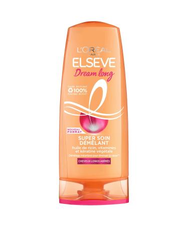 L'Or al Paris - Detangling Care for Long Hair - Protected Lengths - Enriched with Vegetable Keratin + Vitamins + Castor Oil - Elseve Dream Long - 250 ml