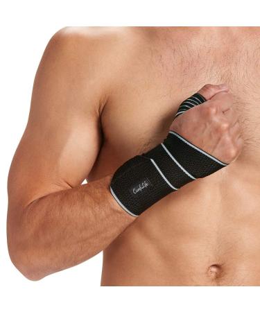 ComfiLife Wrist Brace   Adjustable Compression Wrist Support Wrap   Carpal Tunnel Wrist Brace   Wrist Wraps for Minor Sprains  Workout  Weightlifting  Sleeping  Tendonitis  Arthritis   Fits Both Hands