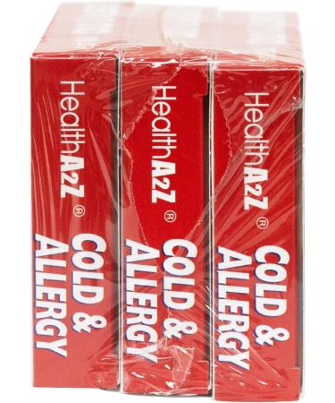 HealthA2Z Cold & Allergy | Chlorpheniramine Maleate & Phenylephrine HCL | 24 Tablets x 3pack (72 Tablets) - Buy Online on GoSupps.com