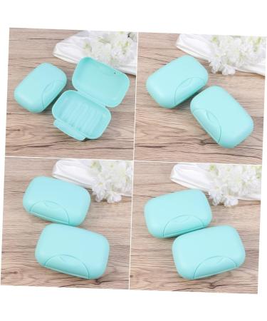 Ciieeo 4 Pcs Soap Dish Soap Holder Soap Case Drain Kitchen Soap Holder Bath Soap Holder Soap Case Black Portable Soap Rack Wooden Soap Holder Container Travel Water Proof - Buy Online on GoSupps.com