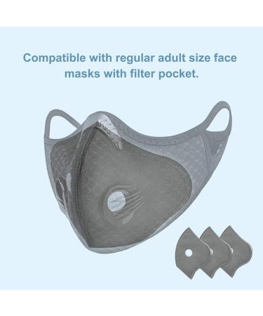 30-Pack Activated Carbon Filter Pads for Reusable Dust Face Mask - Meltblown Fabric, 5-Layer Replacement Filters - Breathable, Universal Fit Adult Size - Buy Online on GoSupps.com