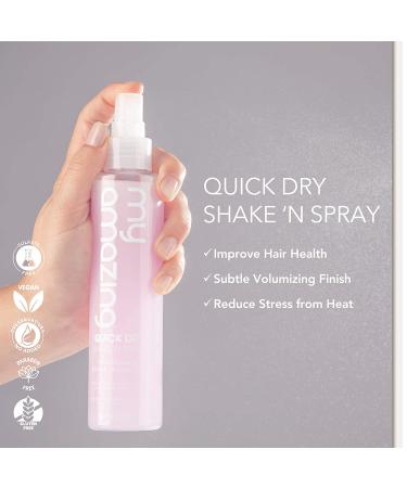Quick Dry Heat Protecting Styling Spray for All Hair Types - Premium Frizz Control - Reduced Dry Time - Unisex - Clear - 6.76 Fl Oz - Buy Online on GoSupps.com