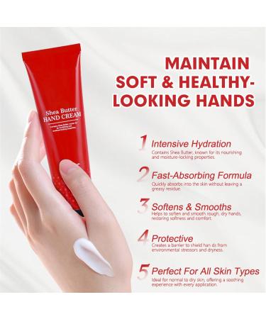  Generisch Moisturizing hand cream - 75 ml - Non-greasy moisturizing cream - Lotion to smooth dry hands - For women and men for travel day night and winter - Buy Online on GoSupps.com