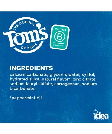 Tom's of Maine Antiplaque & Whitening Toothpaste - Natural Fluoride-Free Peppermint 4-Pack (18.4 oz) - Shop USA - Buy Online on GoSupps.com