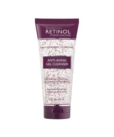 Retinol Anti-Aging Gel Cleanser   Gently Cleans Impurities From Pores & Exfoliates for Soft  Smooth Skin   Antioxidant-Rich Micro-Beads w/ Vitamin A & E Maximize Renewing Benefits Of Retinol