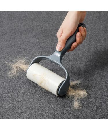 Buy Extra Sticky Pet Hair Lint Roller - Ergonomic Lint Remover for Couch Clothes & Furniture | Reusable Handle & 4 Refills (Shadow Gray) - International Shipping Available - Buy Online on GoSupps.com