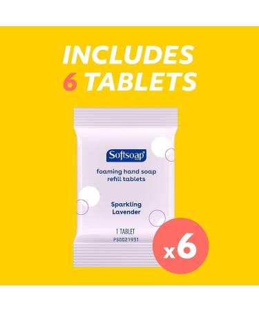 Softsoap Sparkling Lavender Foaming Hand Soap Refill Tablets - 6 Count Pack - Buy Online on GoSupps.com