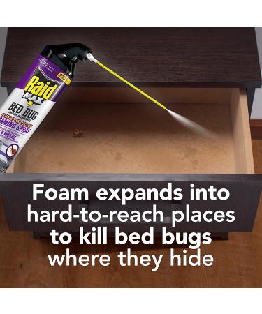 Raid Max Bed Bug Crack & Crevice Foaming Spray - 17.5 oz | Extended 8-Week Protection on Laminated Surfaces - Buy Online on GoSupps.com