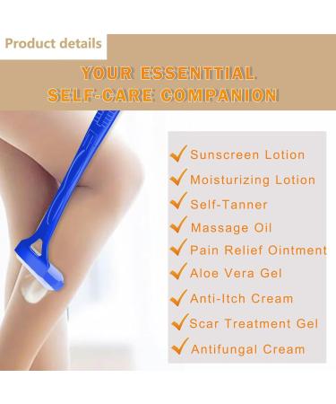  YNPQTDS Back Lotion Applicator - Back Applicator for Sunscreen Long Handle Foldable Roll Applicator for Shower Sunscreen - Buy Online on GoSupps.com