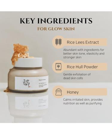 BEAUTY OF JOSEON Ground Rice and Honey Glow Mask (150 ml) - Buy Online on GoSupps.com