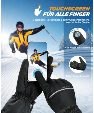 Shop Tanstc Waterproof Touchscreen Gloves for Men & Women | Winter Ski & Cycling Slipproof Gloves | Thick Thermo 3M Thinsulate Deals - Buy Online on GoSupps.com