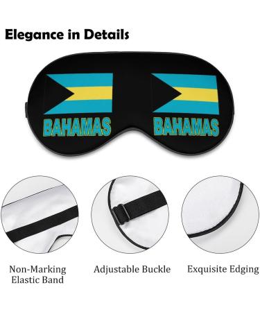 The Pride of The Bahamsa Flag Sleep Mask Eye Cover for Sleeping Blindfold with Adjustable Strap Blocks Light Night Travel Nap for Men Women - Buy Online on GoSupps.com