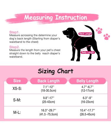 Soft Dog Diaper Trousers - 2 Pack Dog Diaper Harness for Puppies | Black-Pink S - Buy Online on GoSupps.com