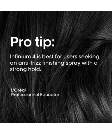 L'Oreal Professionnel Infinium 4 Strong Hold Hairspray 10.2 Oz. | Natural Feel & Shine | All Hair Types - Buy Online on GoSupps.com