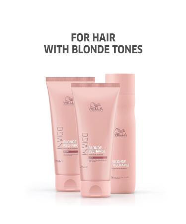 Wella Invigo Blonde Recharge Cool Blonde Conditioner 6.7oz - Color-Enhancing Formula to Refresh and Maintain Blonde Hair, Eliminate Brassiness - Buy Online on GoSupps.com