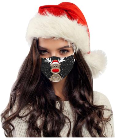20PCS Christmas Disposable Face_Masks for Women-3 Layer_Masks Breathable Disposable_Masks Non-Woven with Elastic Earloops Nose Wire Red Christmas Design Disposable Face_Masks for Adults Women Men - Buy Online on GoSupps.com