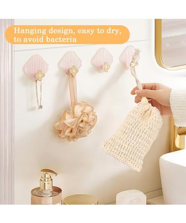 4-Pack Sisal Soap Bags | Natural Beige Soap Sacks for Bath & Travel | Eco-Friendly Massage Soap Holders - Buy Online on GoSupps.com