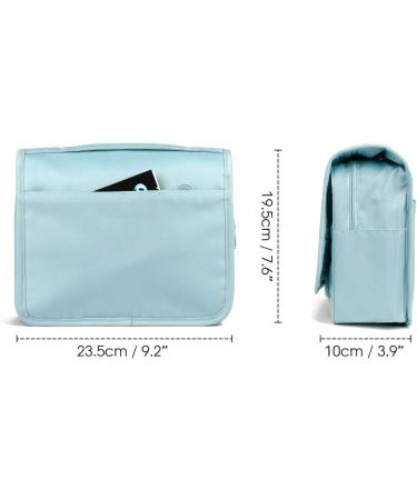 Travel Hanging Toiletry Wash Bag Makeup Cosmetic Organizer for Women Waterproof (Sky Blue) - Buy Online on GoSupps.com