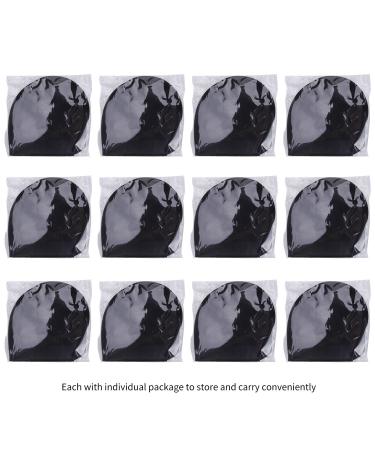 Satin Sleep Mask Blindfolds - 12 Pack Bulk Set with Nose Pad for Men and Women, Black - Buy Online on GoSupps.com