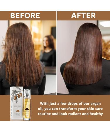 Professional Organic Argan Oil Hair Treatment Paraben & Sulfate Free 100ml | Moisturizing Oil for All Hair Types with Vitamin E - Buy Online on GoSupps.com