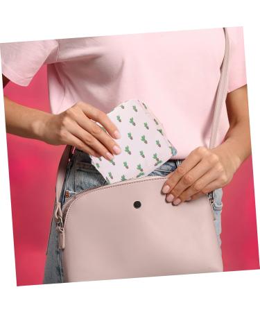 Amosfun 2-in-1 Storage Bag for Women's Essentials | Stylish Wall Organizer for Wallets Tampons and More | Perfect Privacy Bag for Menstrual Products & Mini Diapers - Rose 16x15x2cm - Buy Online on GoSupps.com