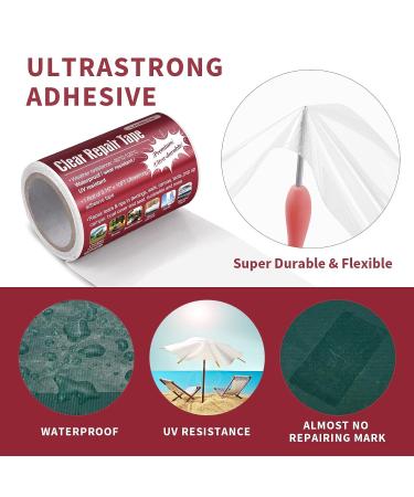 Fabric Repair Tape Kit for Awning, Boat Covers, Tent, Pop Up Camper & RV - 9.84FT x 3.15 Canvas Repair Tape - Buy Online on GoSupps.com