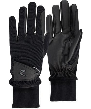 HORZE Kids Rimma Fleece-Lined Winter Horseback Riding Gloves Black - Size 6 - Buy Online on GoSupps.com