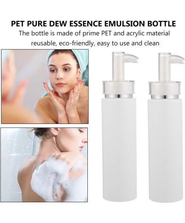 FRCOLOR 2pcs 200ml Plastic Pump Dispenser Bottles for Lotion Massage Oil Shampoo Empty Containers Refillable Liquid Accessories - Buy Online on GoSupps.com