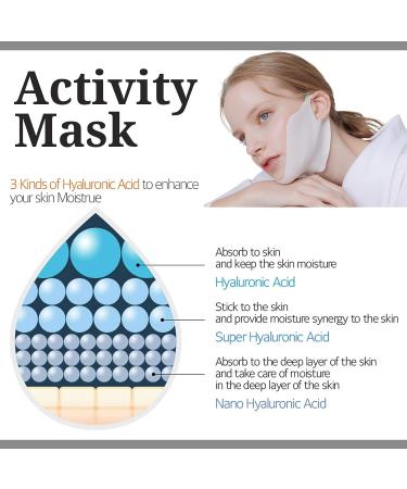 Avajar Perfect V Lifting Premium Activity Mask 5pcs - V Line & Face Lifting Mask for Double Chin Remover | V Shaped Slimming Face Mask 5-Pack - Buy Online on GoSupps.com