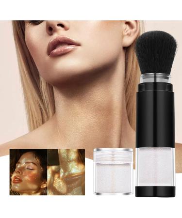  demaxiyad Body Glitter Compact Shimmering Powder Highlighter Water Resistant for Lips Cheeks Collarbone Long-Lasting Eye Illuminator - Buy Online on GoSupps.com