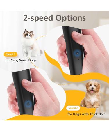 Rechargeable Dog Grooming Kit with 4 Blades | Low Noise Paw Trimmer for Dogs, Cats & Small Pets - Buy Online on GoSupps.com