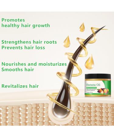 100% Raw Batana Oil for Hair Growth | Dr. Sebi Pure Organic Oil from Honduras | Anti Hair Loss & Split Ends | 4.2 FL oz - Buy Online on GoSupps.com