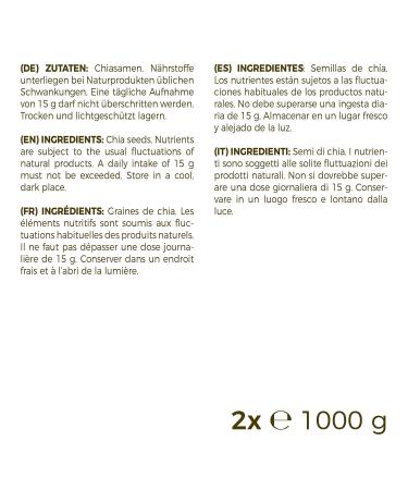 GreatVita Chia Seeds 1600g - Organic Non-GMO Superfood for Healthy Living | Fast International Shipping - Buy Online on GoSupps.com